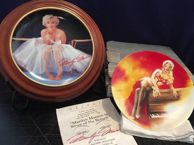 Two Marilyn Monroe Collector Plates