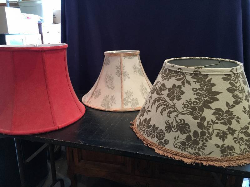 Three larger lamp Shades