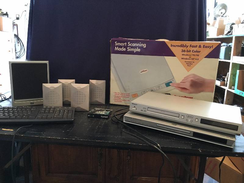 Two DVD Players, Dell Keyboard, Speakers & More