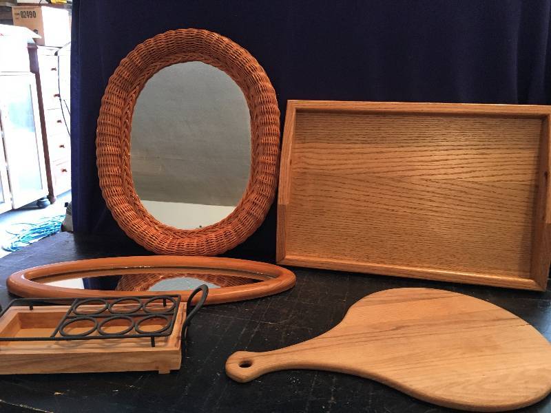 Mirrors, Oak Wood Tray and More