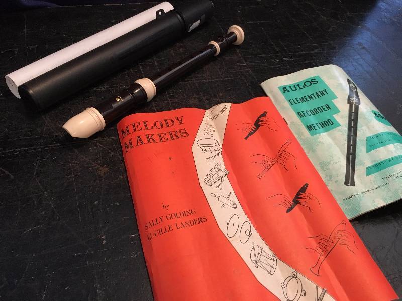 Elementary Recorder Instrument With Music