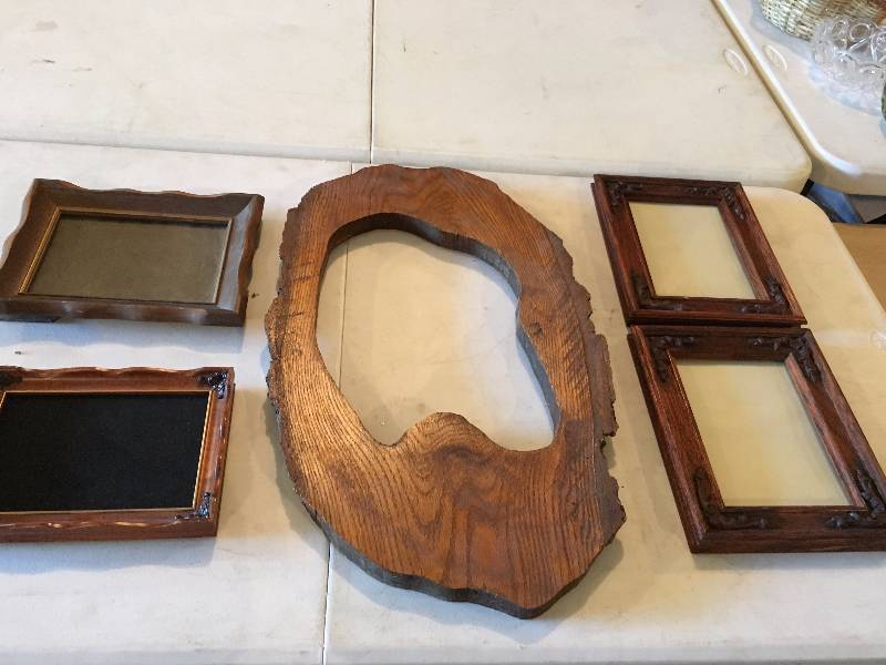 Unique Slab Wood Picture Frame Plus Others