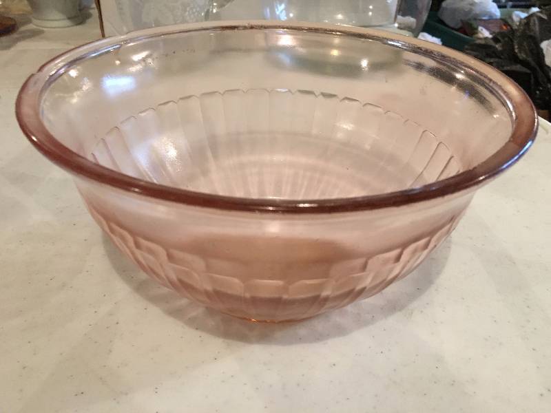 Pink Depression Glass Bowl