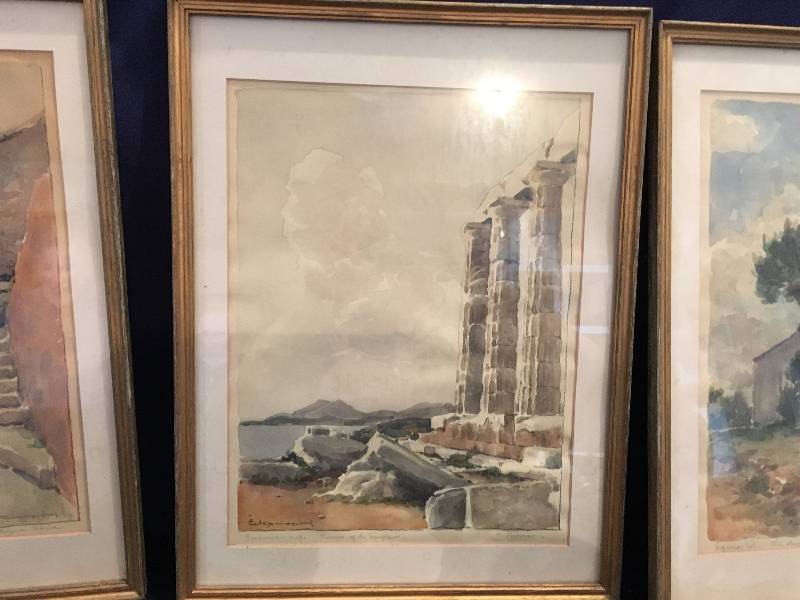 Set Of Three Artist Painted Pictures