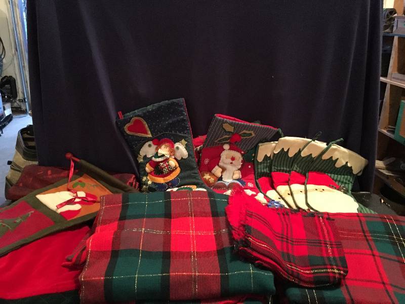 Christmas Stockings, Table Cloths, Card Holder