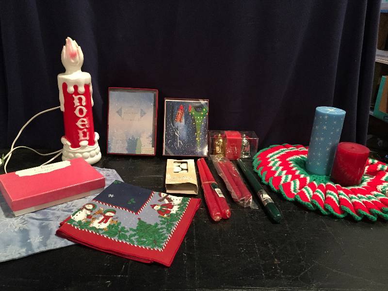Christmas Cards, Candles, dollies, Decorations and More