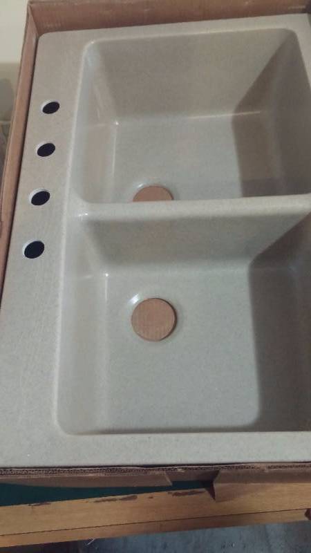 Granite Composite Sink in Desert Sand