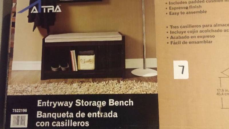 Entryway Storage Bench