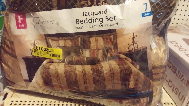 Full Size Jacquard 7 piece Bedding Set