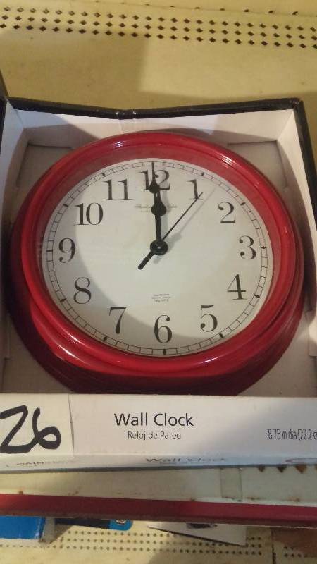Red Wall Clock