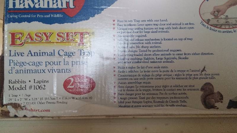 Live Animal Trap - Rabbit Size