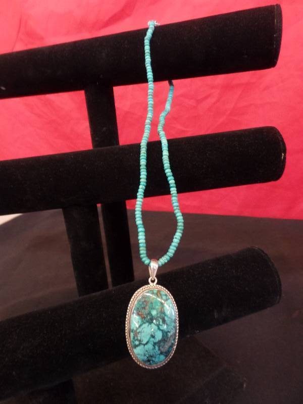Sterling and Turquoise Necklace
