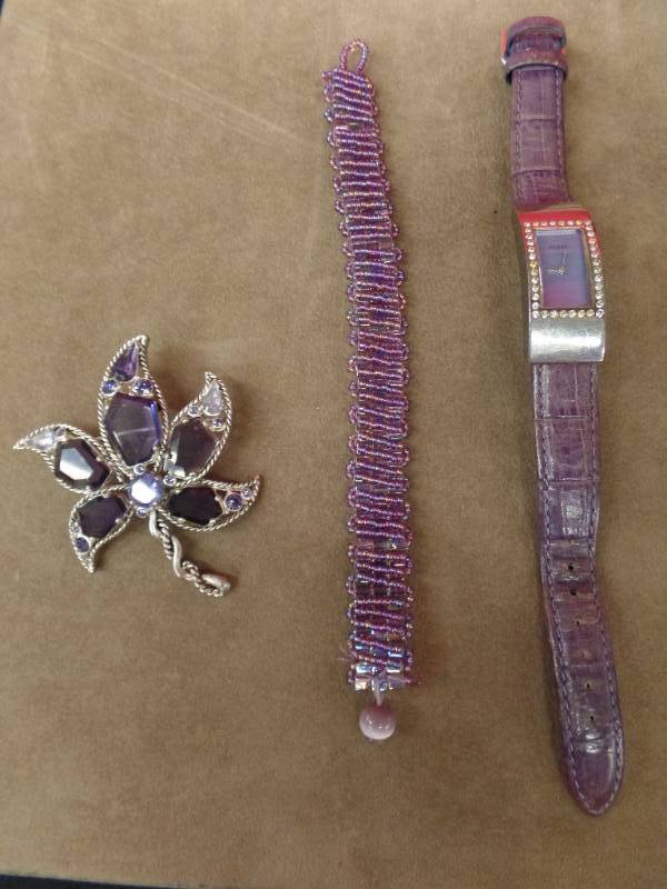 Watch, Brooch, Bracelet