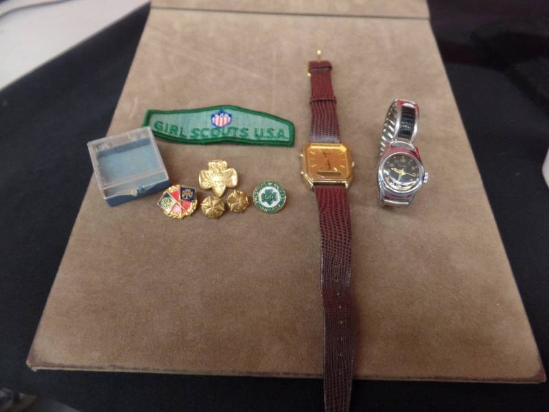 Pulsar and Timex HisHers Watches, Girl Scout Items