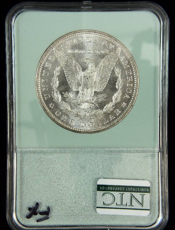 1886 MORGAN SILVER DOLLAR CERTIFIED MS66 NTC