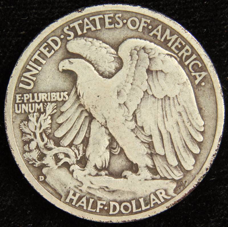 1944-D WALKING LIBERTY SILVER HALF DOLLAR