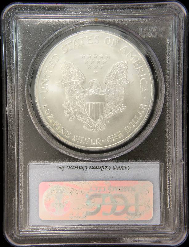 2003 AMERICAN SILVER EAGLE 1 TROY OZ. .999 FINE SILVER MS68 PCGS FIRST STRIKE
