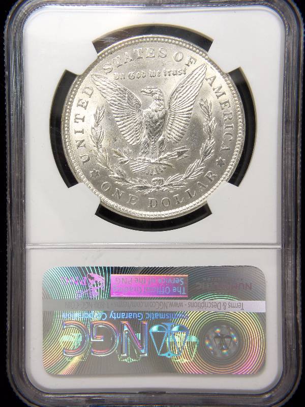 1921 MORGAN SILVER DOLLAR CERTIFIED MS61 NGC