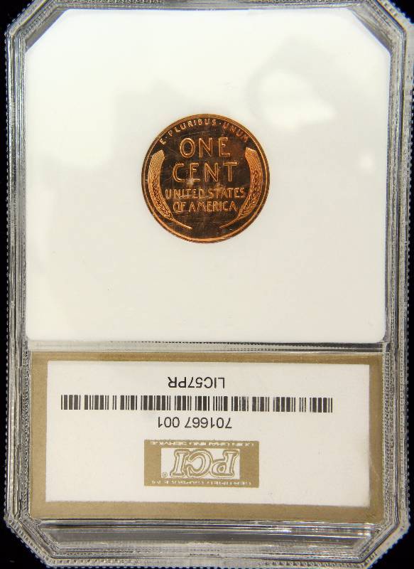1957 PROOF LINCOLN WHEAT CENT CERTIFIED PF68 DEEP CAMEO PCI