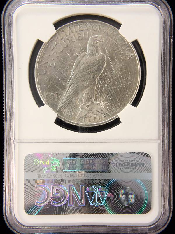 1922 PEACE SILVER DOLLAR CERTIFIED MS61 NGC