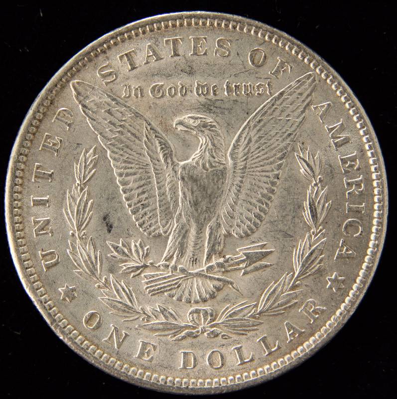 1896 MORGAN SILVER DOLLAR AU