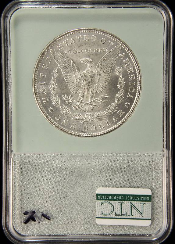1885 MORGAN SILVER DOLLAR CERTIFIED MS66 NTC