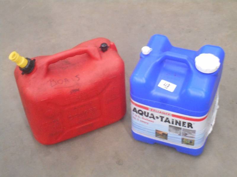(1) 5.5-Gallon Fuel & (1) 5-Gallon ...