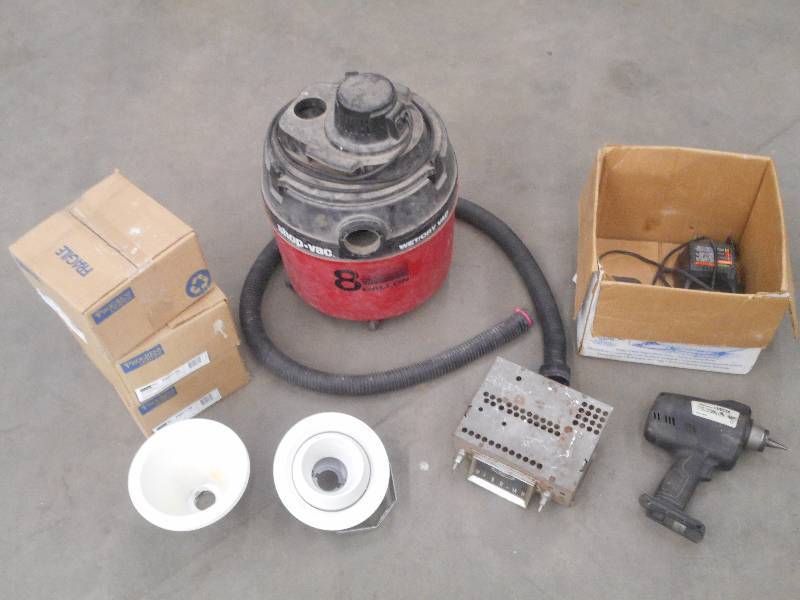 Lot Of Shop Vac, Recessed Lights, ...