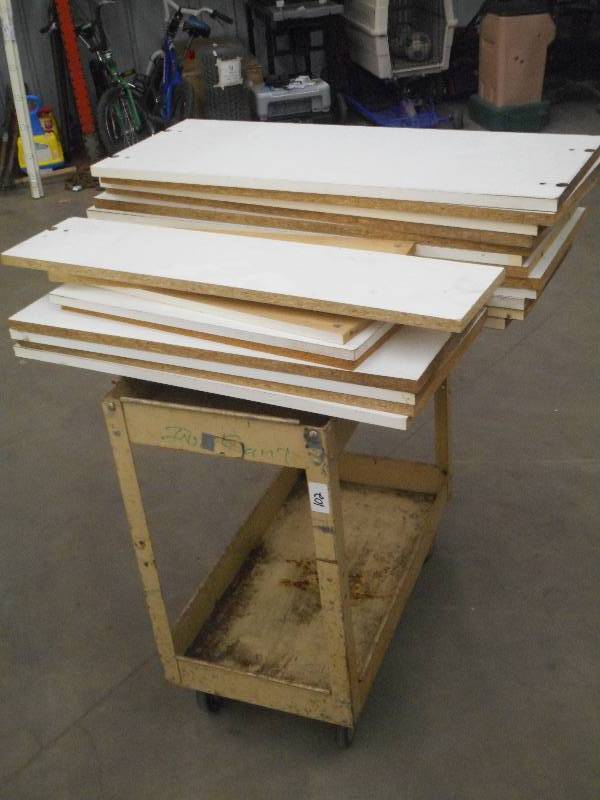 3ft Steel Shop Cart With Assorted W...