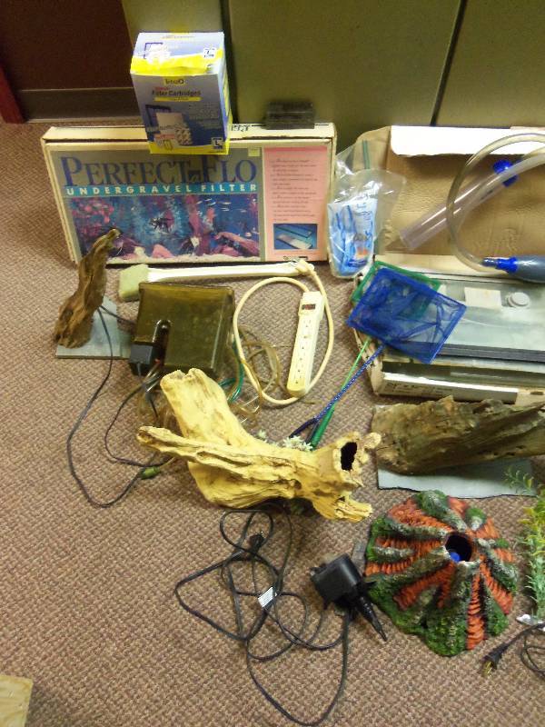 55 Gallon Aquarium with Stand and Accessories