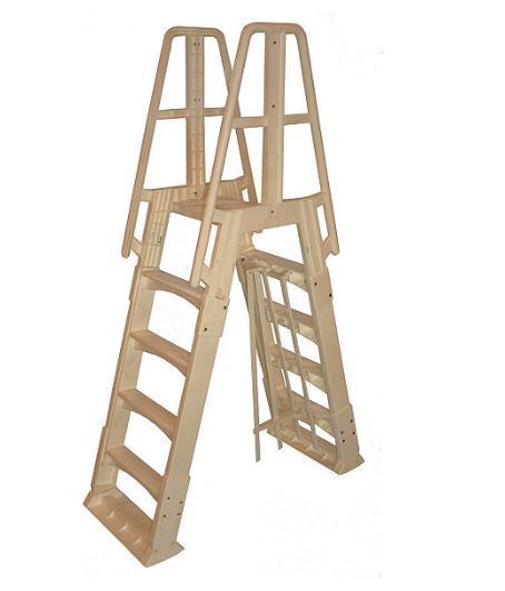 lot 92 image: Vinyl Works A-Frame Ladder for Above-Ground Pools