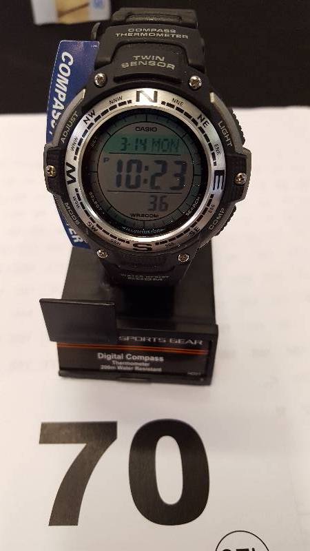lot 70 image: Casio Mens Digital Chronograph Watch