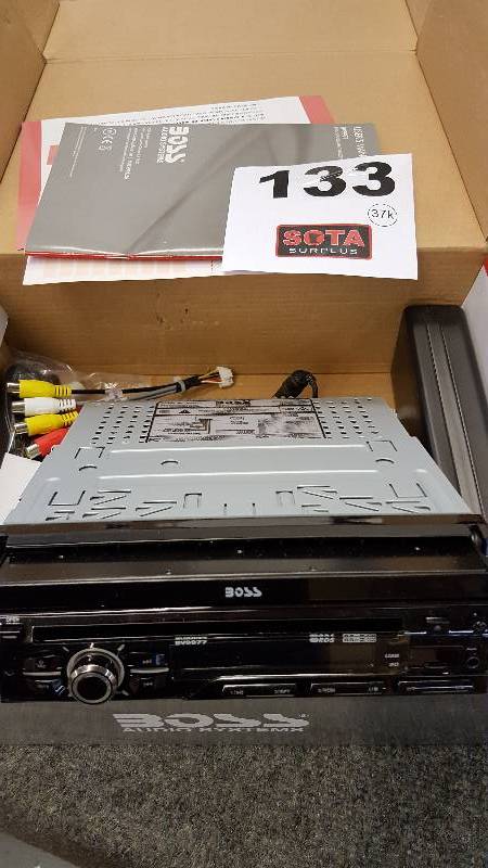 lot 133 image: Boss DVD Multimedia Car Stereo w 7 Touch Screen