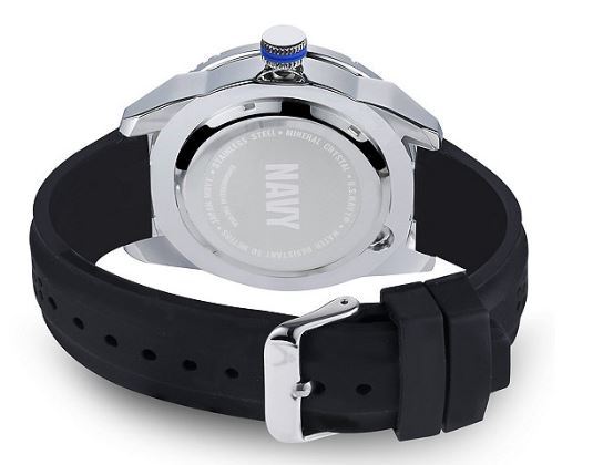 lot 63 image: Wrist Armor Mens U.S. Navy C20 Watch With Black Silicone Band