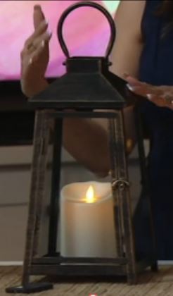 lot 132 image: Luminara 14 Hampton IndoorOutdoor Flameless Candle wRemote - BRONZE