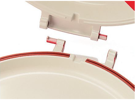 lot 76 image: Cooks Companion Cast Aluminum Ceramic Nonstick 10 Flip Around Pan w Glass Lid - Silver