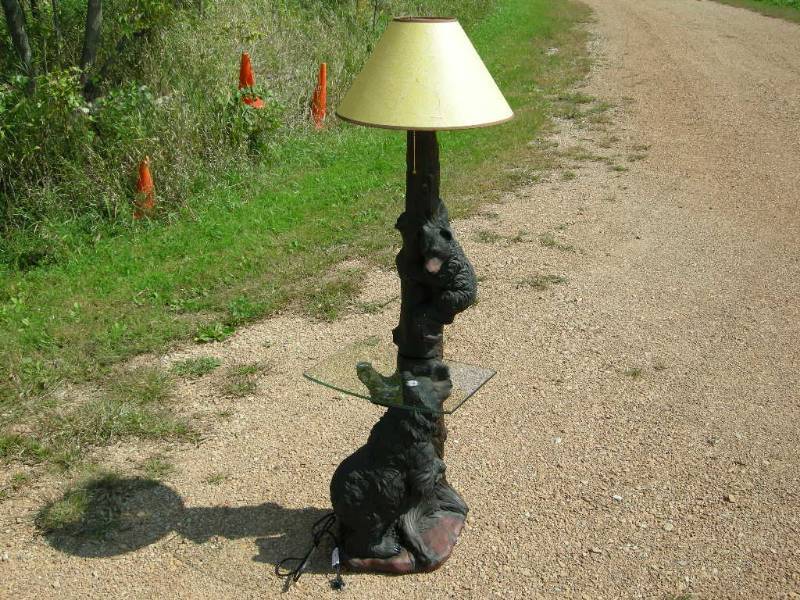 Bear Floor Lamp & Table Unit