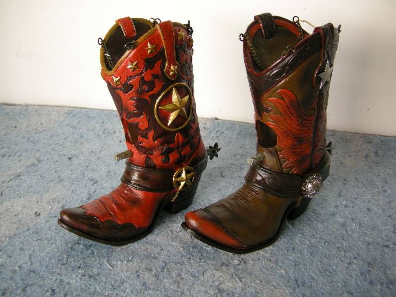 2 Cowboy Boot Birdhouses