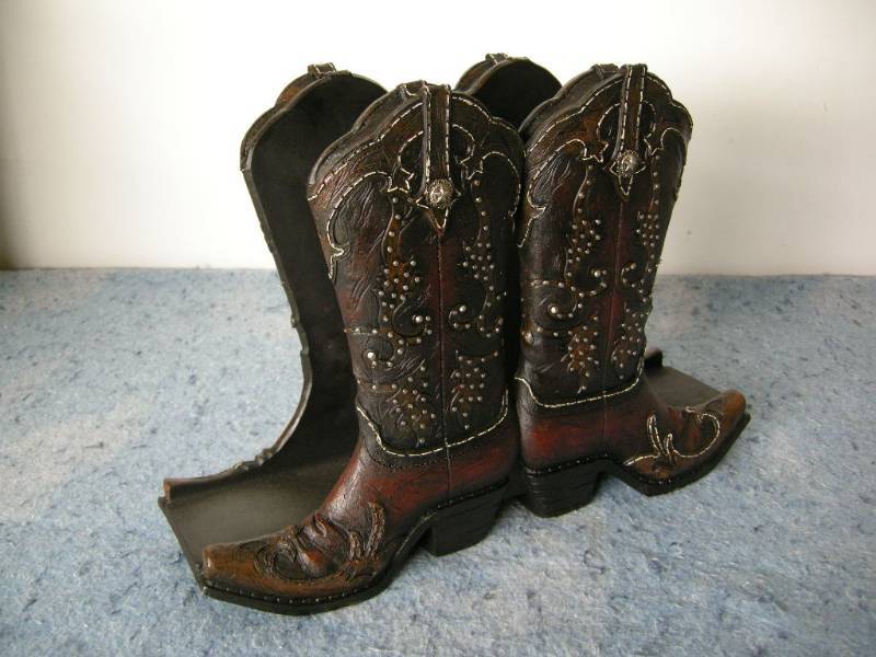 Cowboy Boot Magazine Rack