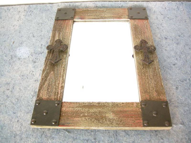 Distressed Look Mirror
