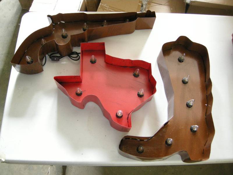 3 Metal Western Lights