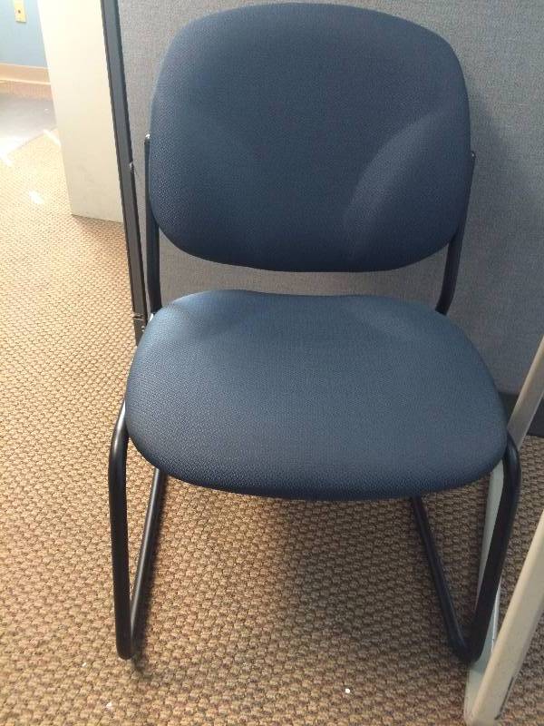 Super Quality Global Armless Sled Base Ergonomic Side Guest Chair - Super Condition