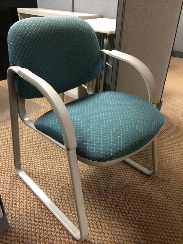 Super Quality HON Sled Base Side Guest Chair - Nice Condition