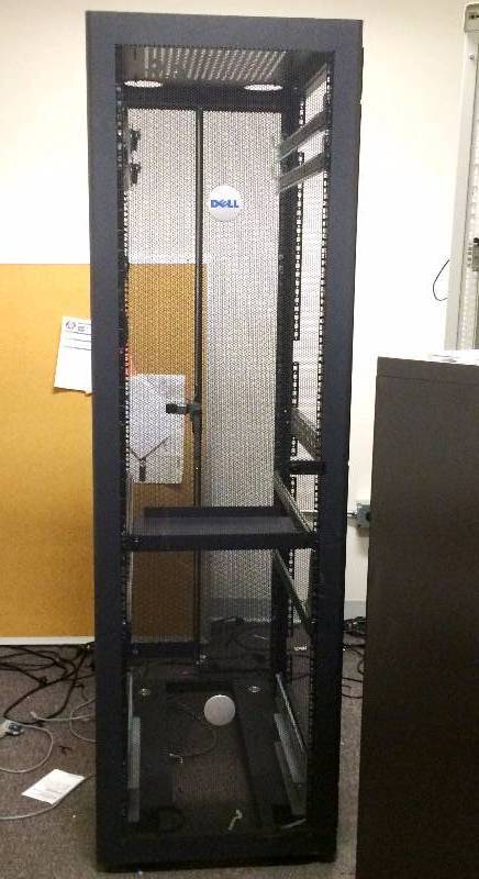 WOW Dell Server Rack - Excellent Condition - Includes Side Panels (In Second Picture) and All Extras Inside The Rack