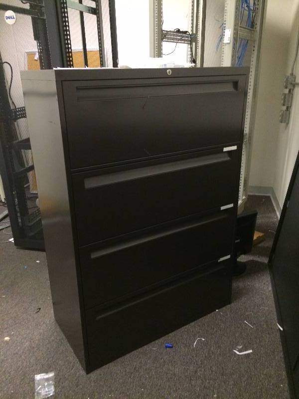 Heavy Duty Quality Steelcase Huge 4 Drawer Lateral File Cabinet - Excellent Condition
