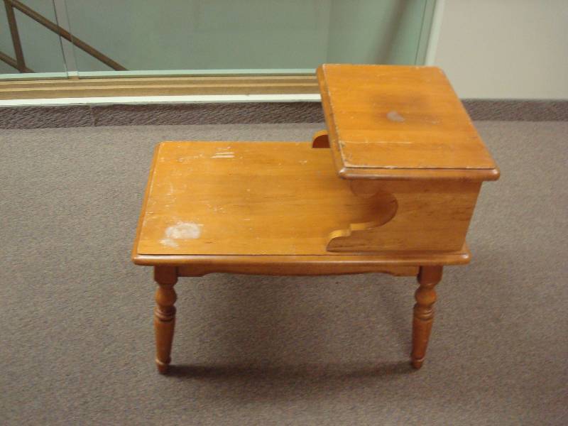 Wood End Table, Some Wear