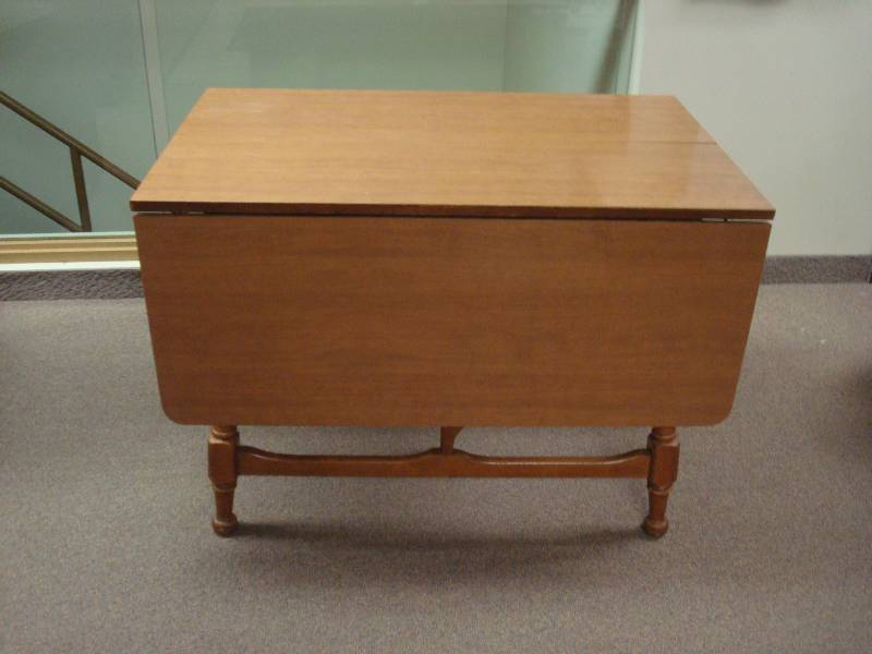 Kitchen Table With Folding Sides, Used, Some Wear