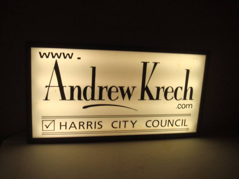 Large Light Sign Board, Used, Some Wear, Works, A Sign Shop Can Remove And Change The Words
