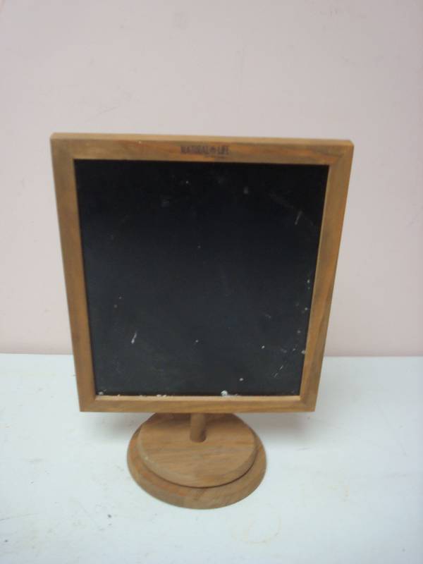 Standing Chalk Board, Used, Some Wear, Needs Tightening�