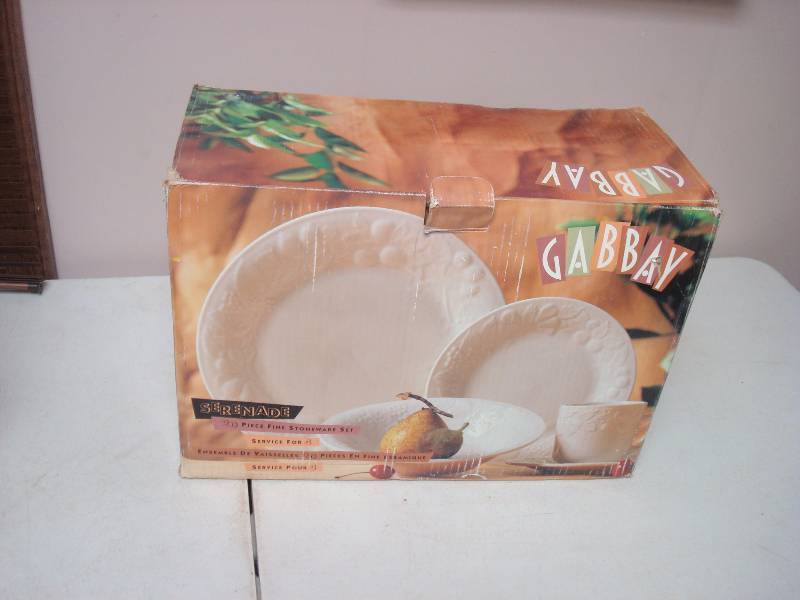 Box Of Unused Dishes, May Be Missing A Few